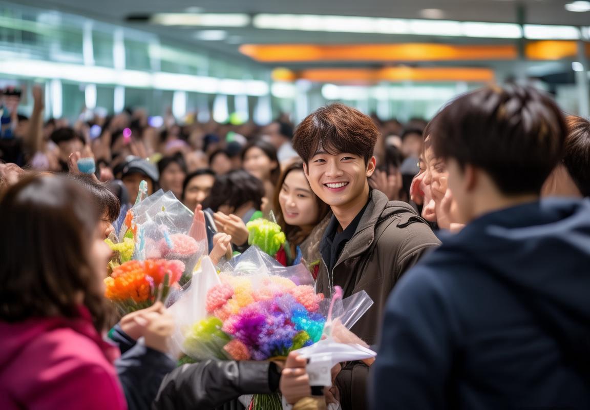 冠军战队GEN返韩，数百粉丝机场接机